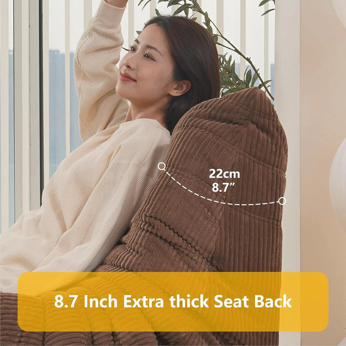 Cruz Giant Bean Bag Sofa Couch Canva Home