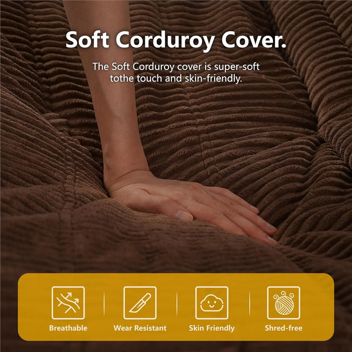 Cruz Giant Bean Bag Sofa Couch Canva Home