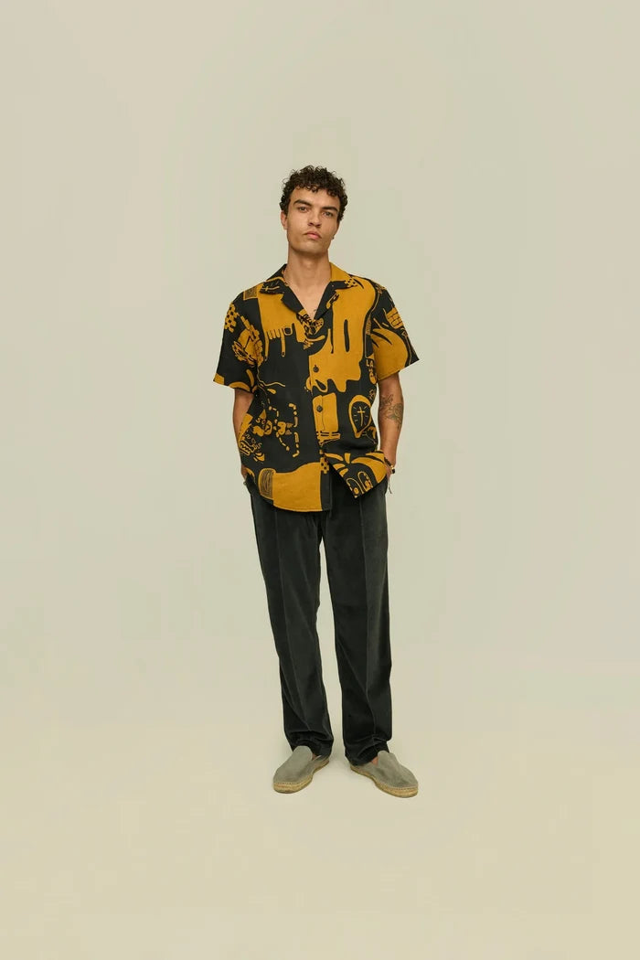 Cuba Linen Shirt - Krispy Night