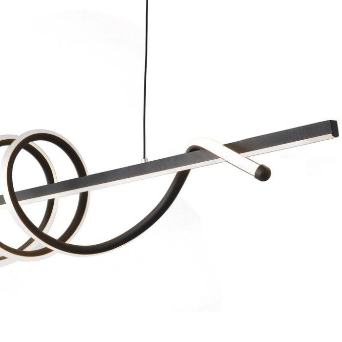 Curve Wave Modern Dining Room Chandelier Canva Home