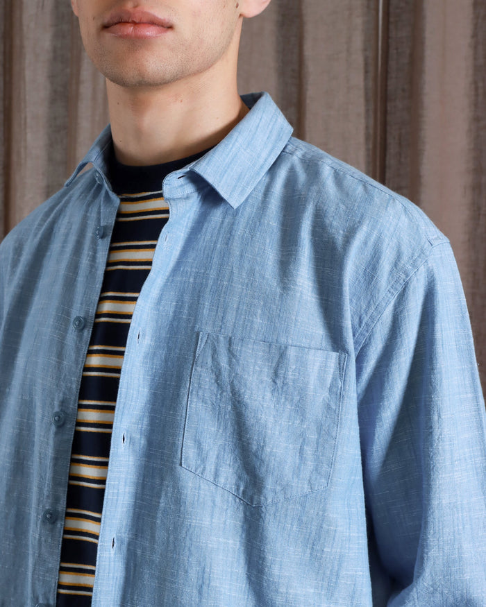 Day Shirt - Allure Blue Chambray Slub
