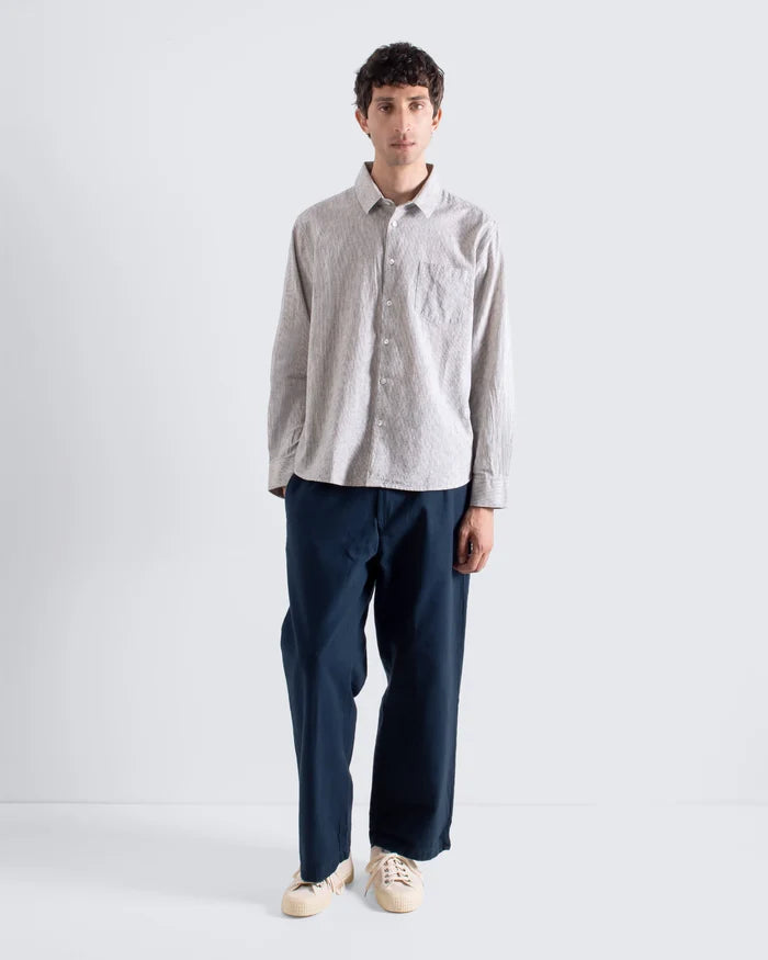 Day Shirt- Stone Stripe