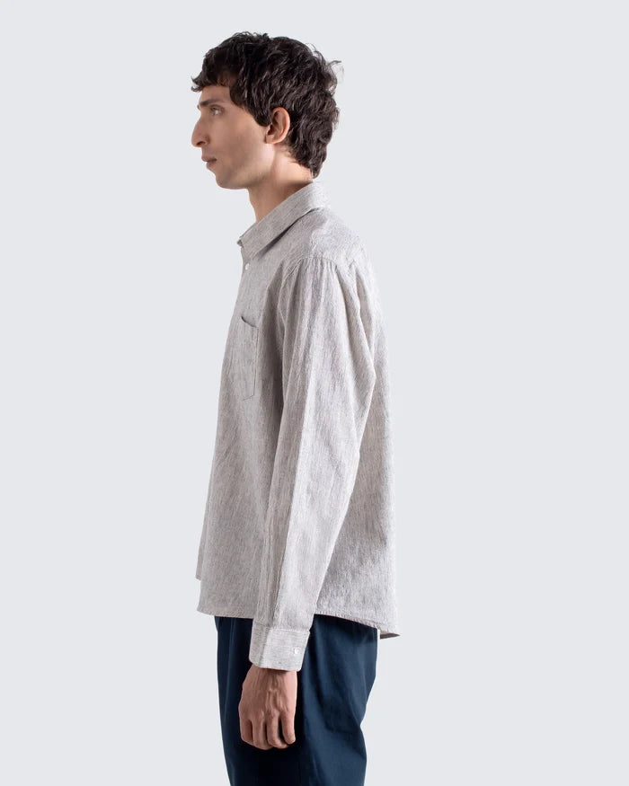 Day Shirt- Stone Stripe