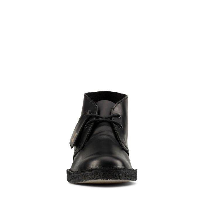Desert Boot - Black Polished Leather