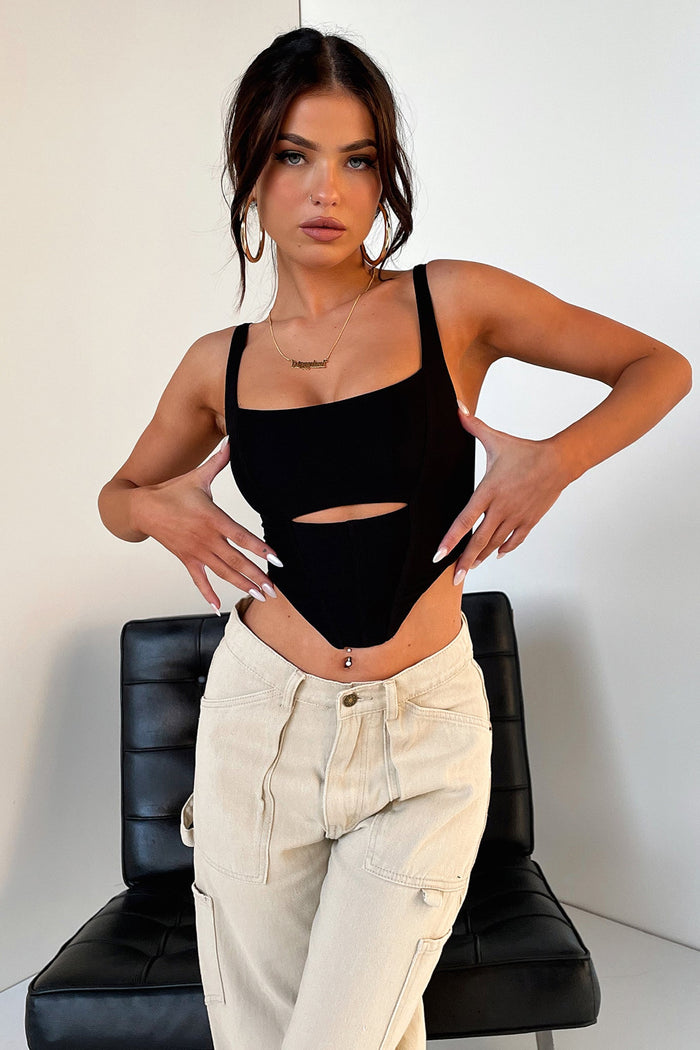 Destiny Crop - Black