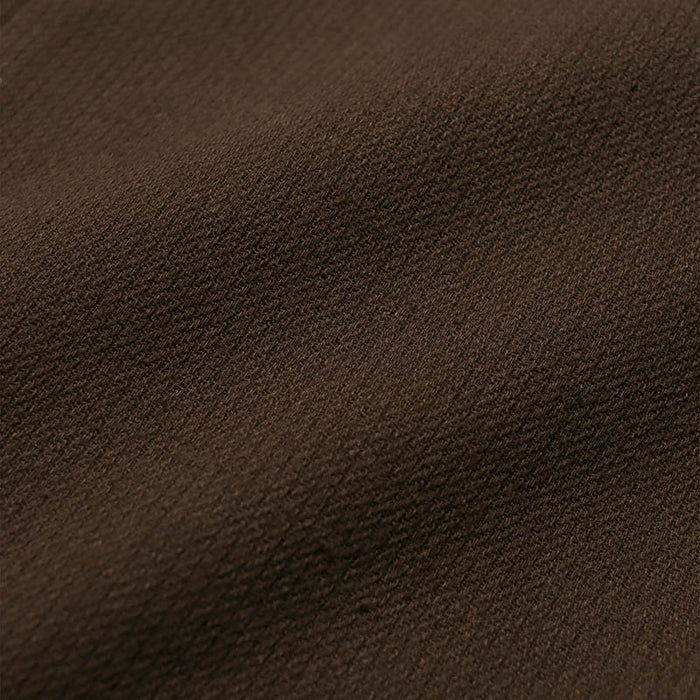 Double Pleated Trouser - Brown Braided Weave