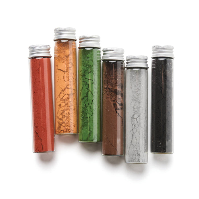 Earth Paint Set - Natural Mineral Pigment - 6 Vibrant Colors