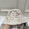 Elegant Mesh Wide Brim Beach Bucket Hat 8BK6HAT74