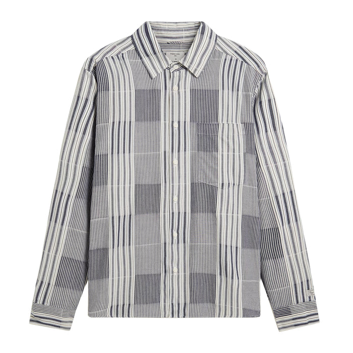 Epigraph Patchwork Pearce Shirt - Blue