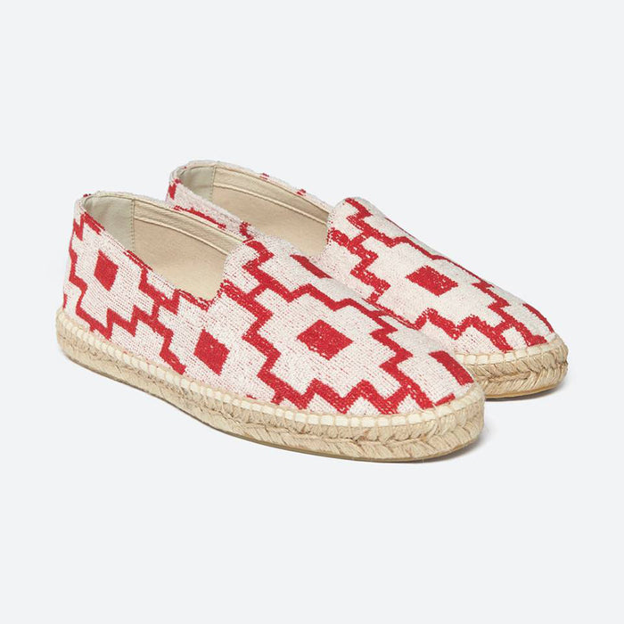 Espadrilles - White Machu Terry
