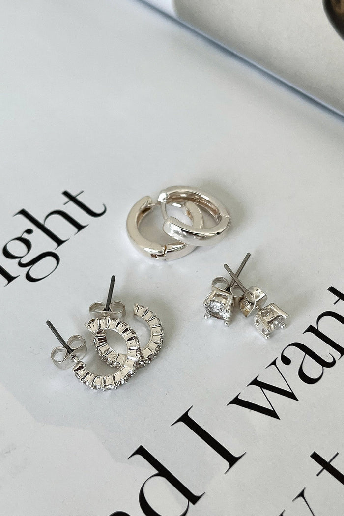 Fallon Earrings 3 Pack - Silver