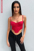 Fauna Corset Top - Red