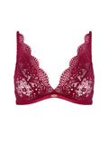 Florence lace bra in Scarlet red - Takkleberry handmade lingerie