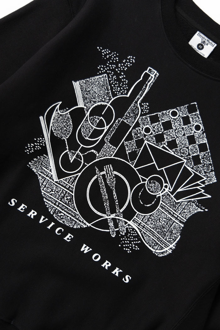 Frequent Flyer Crewneck- Black