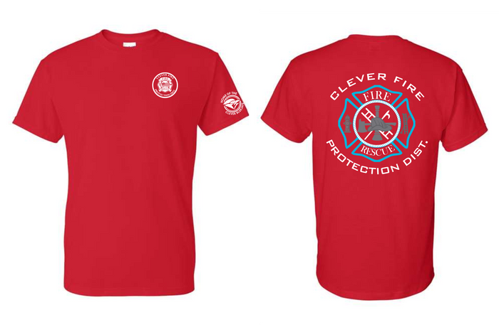 Gildan Captain & Lieutenant Shirts-Clever Bluejays