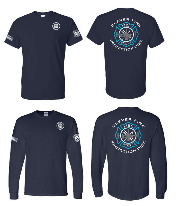 Gildan Tee-Clever Bluejays