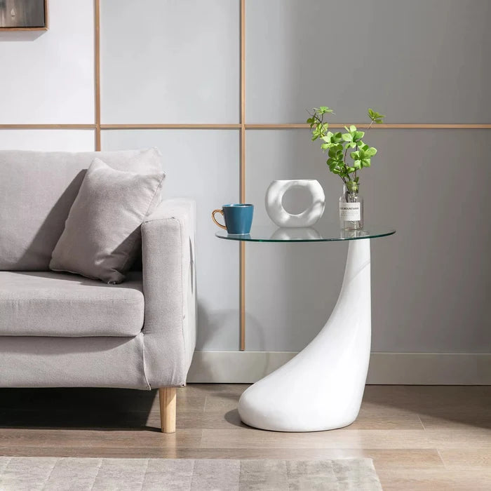 Glass Living Room End Table Canva Home