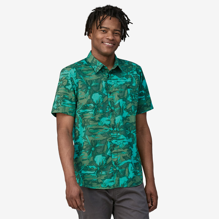 Go To Shirt - Cliffs & Waves: Conifer Green
