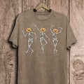 Halloween Dancing Skeletons Graphic Top