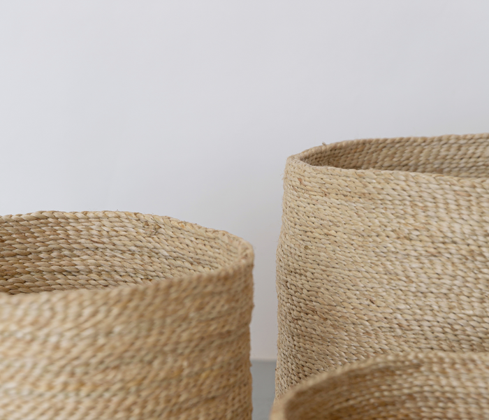Hand Loomed Jute Plant or Storage Baskets, natural, Bangladesh, Fair Trade, Eco-friendly