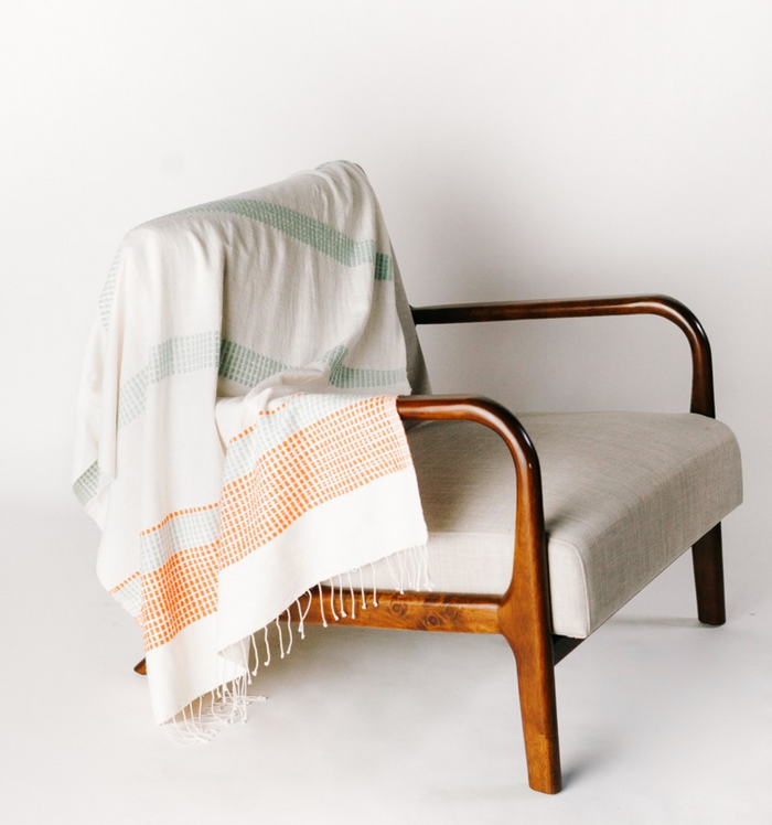 Hand Woven Ethiopian Cotton Lightweight Throw (assorted colors)- Eco-Friendly, Fair Trade