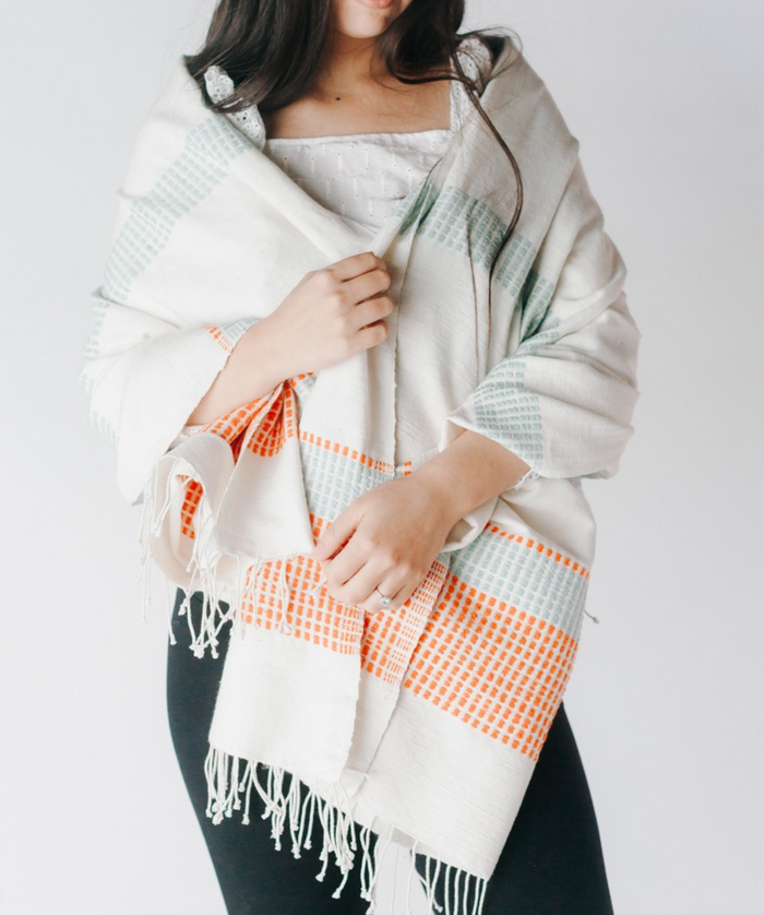 Hand Woven Ethiopian Cotton Lightweight Throw (assorted colors)- Eco-Friendly, Fair Trade