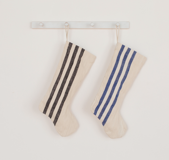 Handwoven Striped Holiday Stockings, Fair Trade, Bangladesh