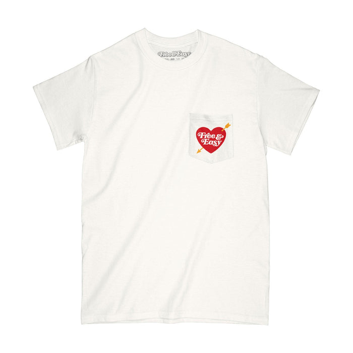 Heart & Arrow Pocket Tee - Coconut