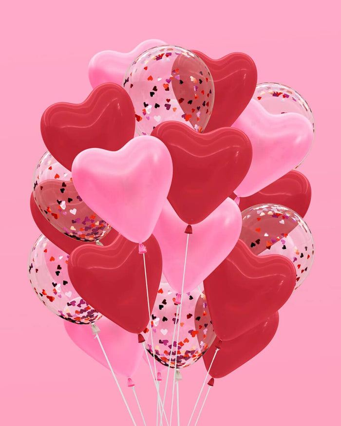 Heart Balloons, Valentines Day, Galentines, Birthday Decor