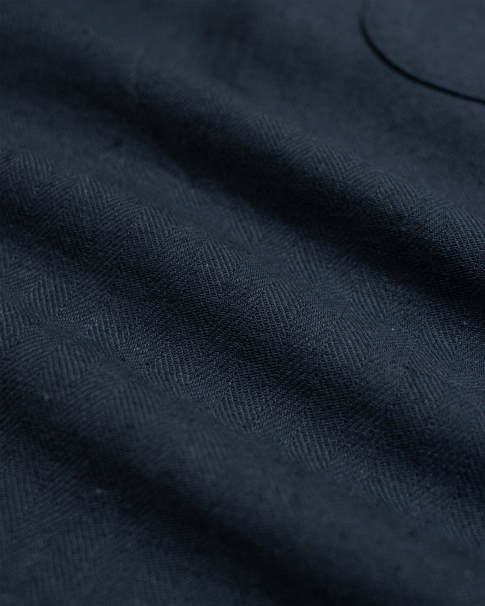 House Short - Herringbone Twill Navy Iris