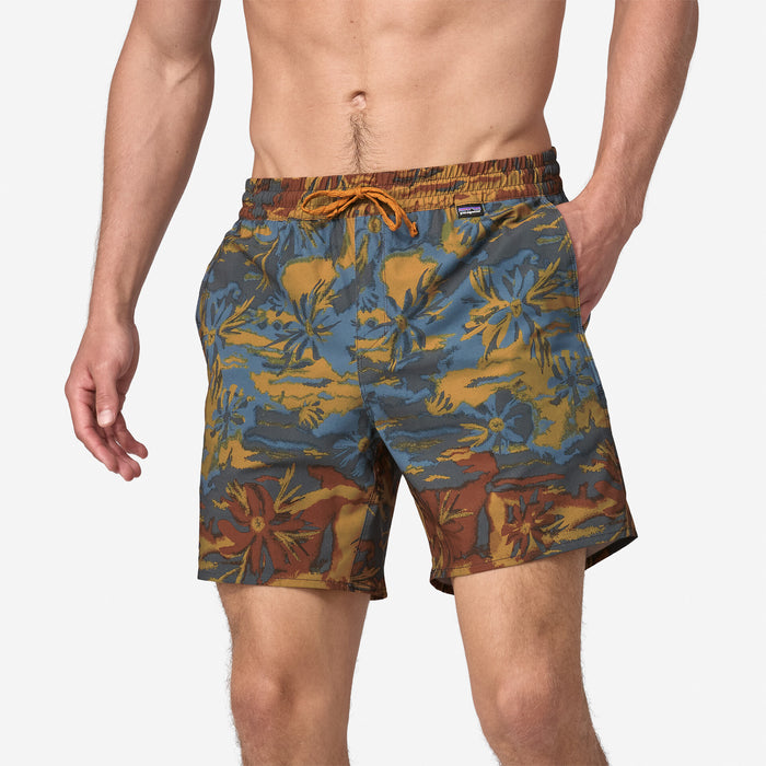 Hydropeak Volley Shorts 16 In. - Cliffs & Coves: Pufferfish Gold