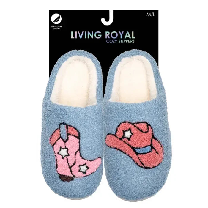 Indoor / Outdoor Slippers - Red Strawberries - Cream