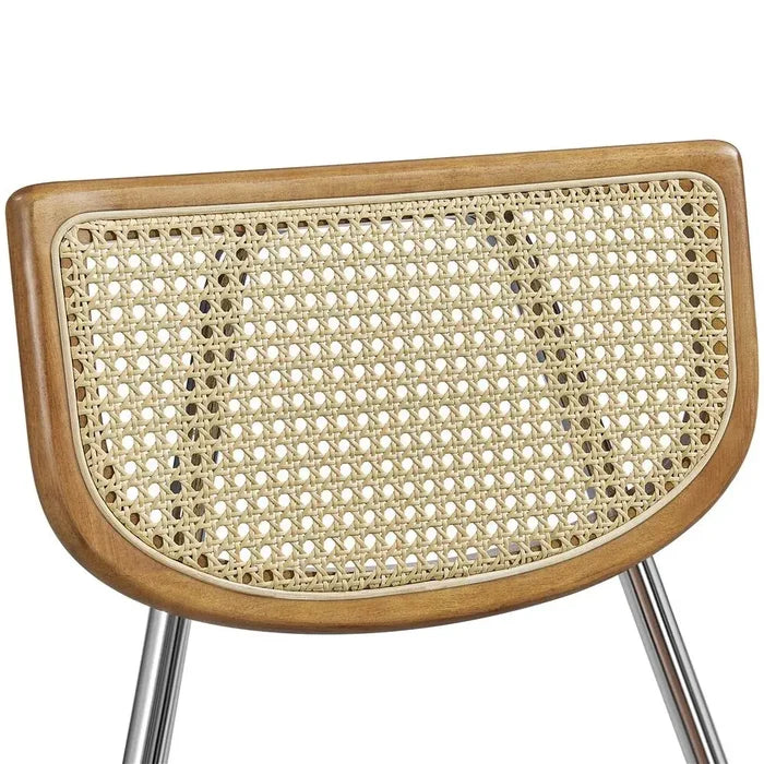 Keith Mid Century Rattan Dining Chair (Set of 2) Canva Home