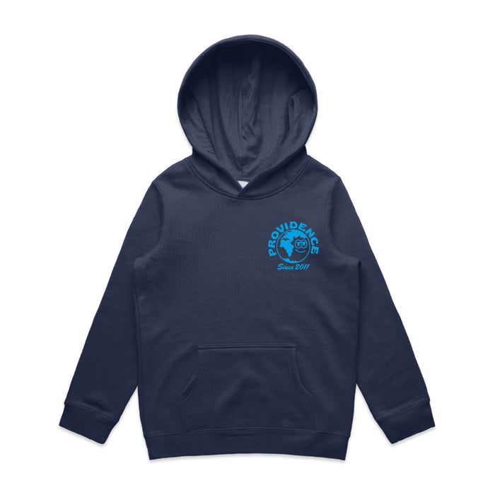 Kids Globe Logo Hoodie - Navy Sky
