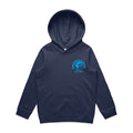 Kids Globe Logo Hoodie - Navy Sky