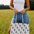 Large Tote in White Duck