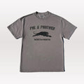 Leaping Pal & Panther Washed T-Shirt - Faded Taupe
