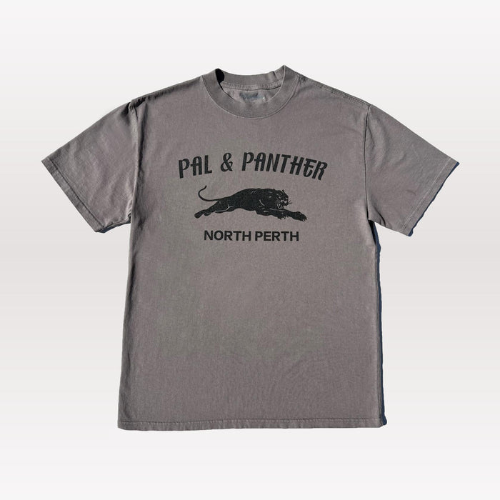 Leaping Pal & Panther Washed T-Shirt - Faded Taupe