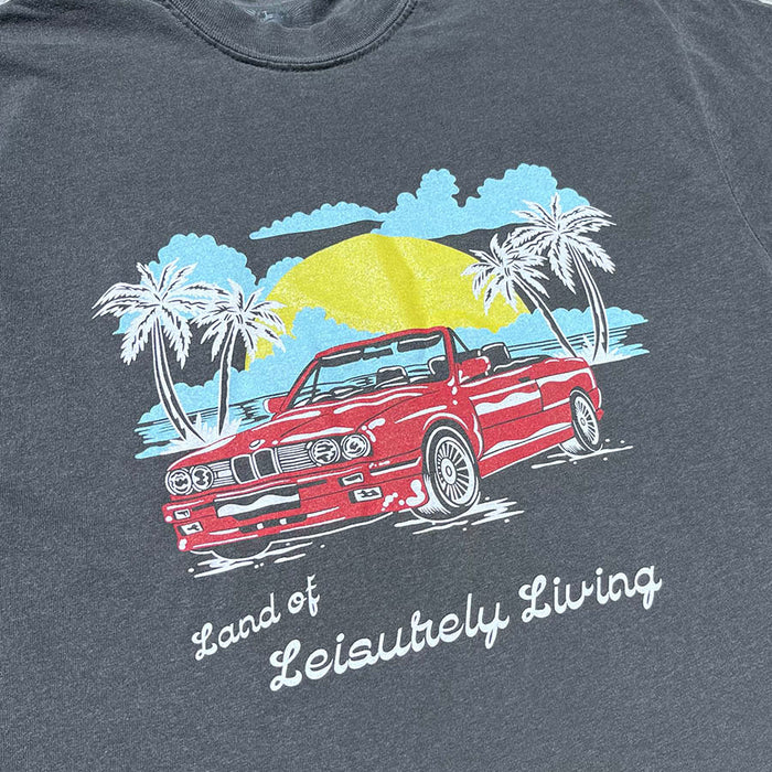 Leisurely Living T-Shirt - Washed Charcoal