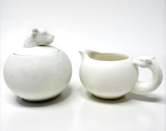 Leopard Creamer & Sugar Set