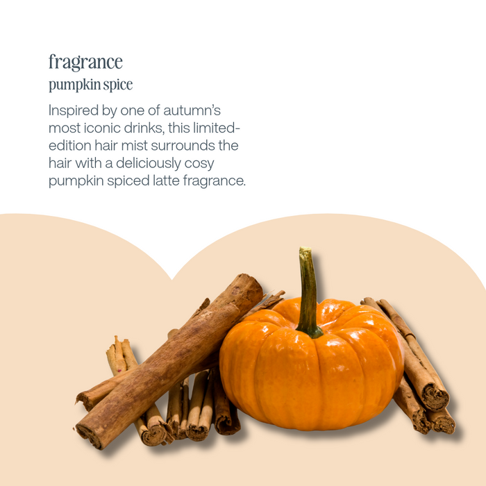 limited edition pumpkin spice latte hair mist