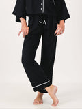 Linen PJ Pants | Black