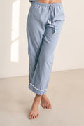 Linen PJ Pants | Misty Blue