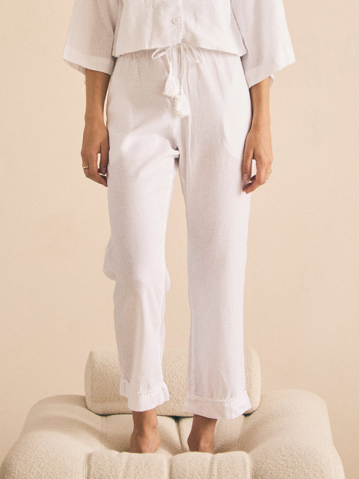 Linen PJ Pants | Snow White