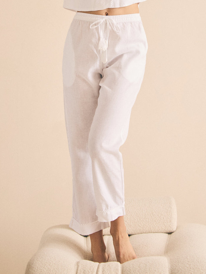 Linen PJ Pants | Snow White