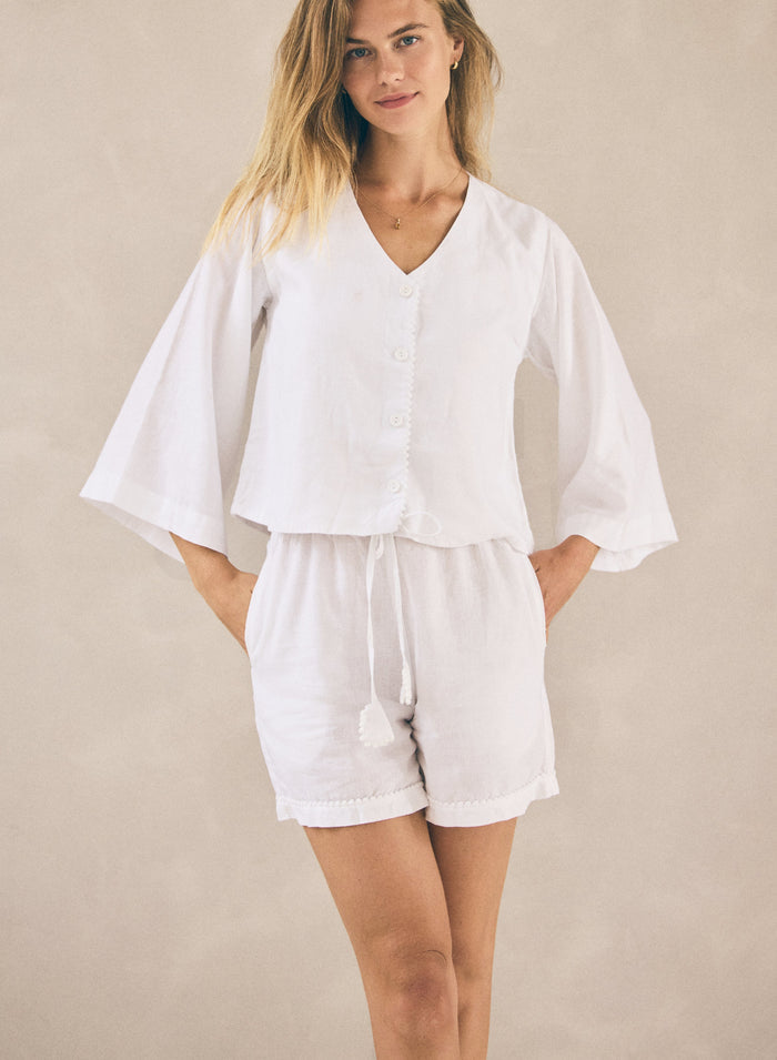 Linen PJ Short | Snow White