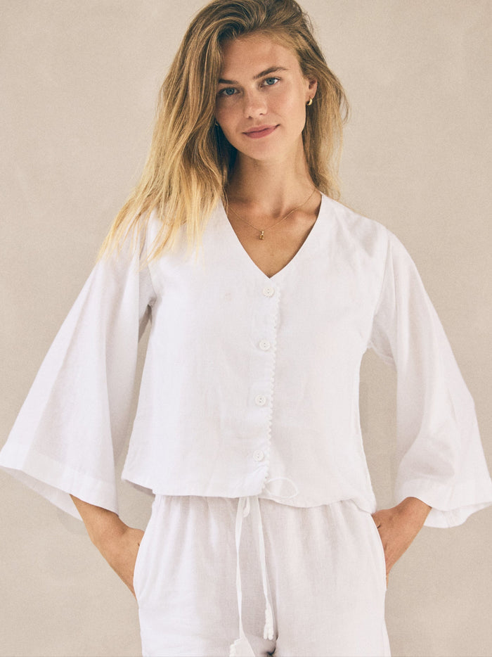 Linen PJ Top | Snow White