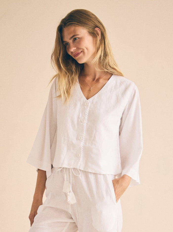 Linen PJ Top | Snow White