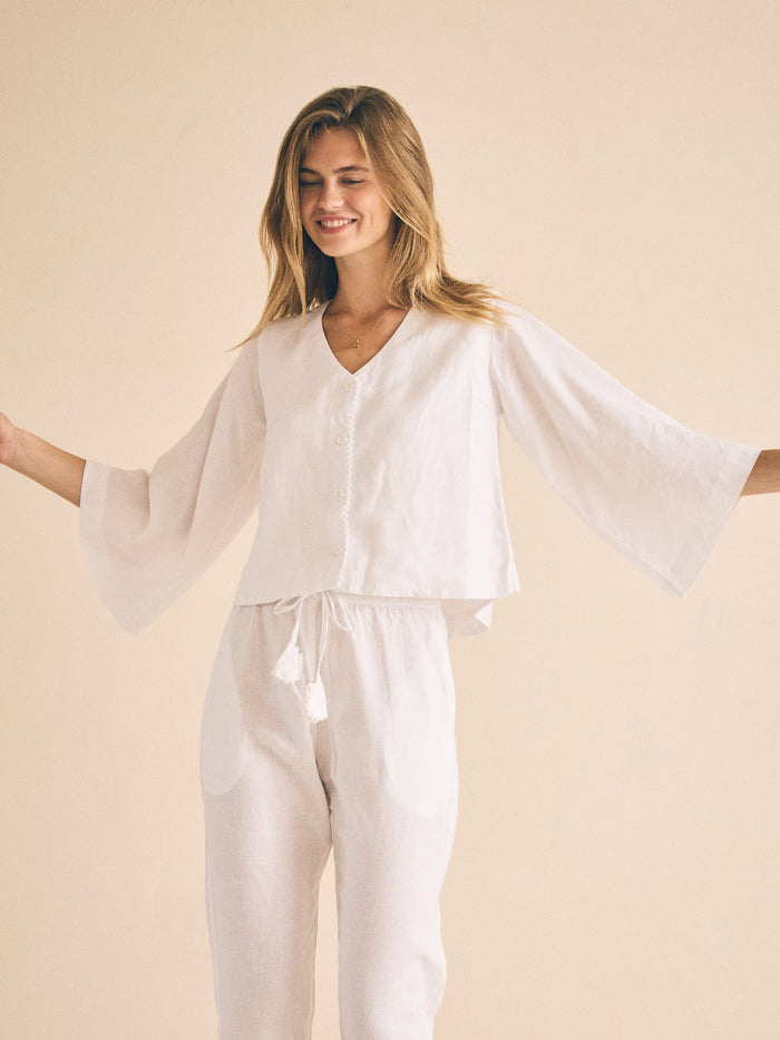 Linen PJ Top | Snow White
