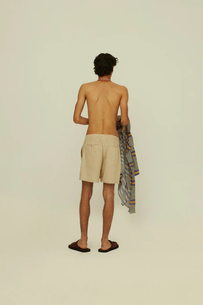 Linen Shorts - Beige